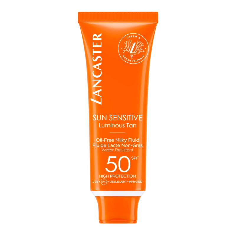 Lancaster Sun Sensitive Oil-Free Milky Fluid mlijeko za sunčanje za lice SPF 50 50 ml
