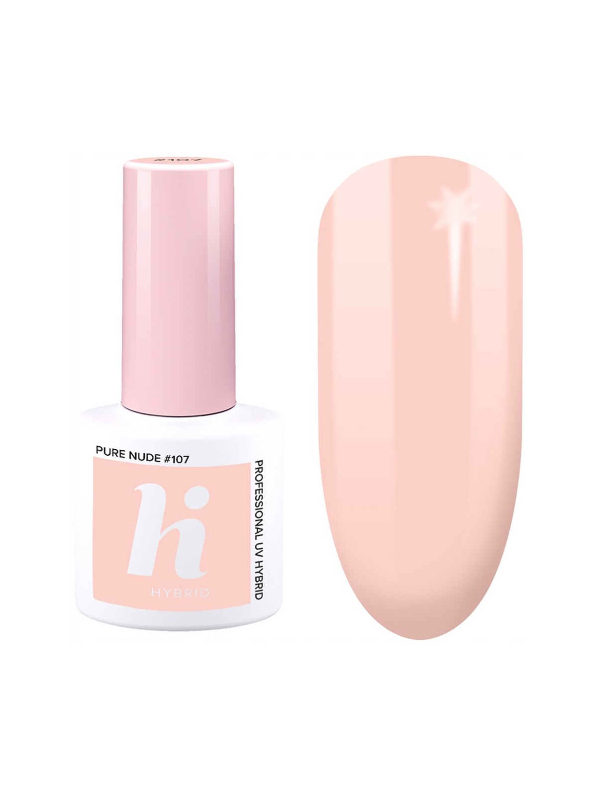 HI HYBRID UV 107 PURE NUDE 5 ML 1+1 GRATIS