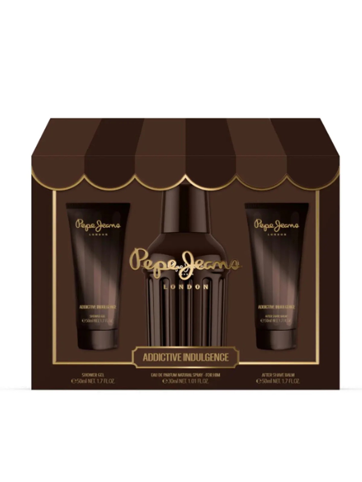 PEPE JEANS ADDICTIVE INDULGENCE FOR HIM EDP 30 ML + SHOWER GEL 50 ML + AFTER SHAVE 50 ML