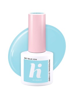 HI HYBRID SKY BLUE 314 UV NAIL POLISH 5 ML 1+1 GRATIS