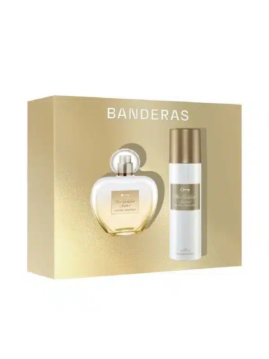 ANTONIO BANDERAS HER GOLDEN SECRET SET EDT 80 ML + DEO SPRAY