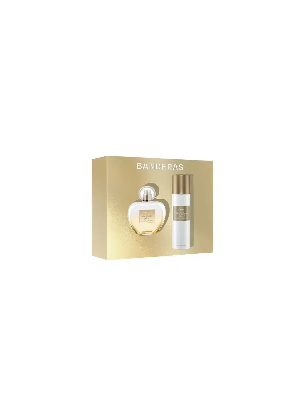 ANTONIO BANDERAS HER GOLDEN SECRET SET EDT 80 ML + DEO SPRAY
