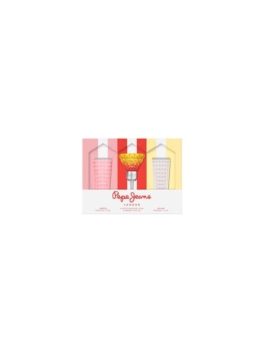 PEPE JEANS COCKTAIL FOR HER EDT 30 ML+ SHOWER GEL 50 ML + BODY LOTON 50 ML ML