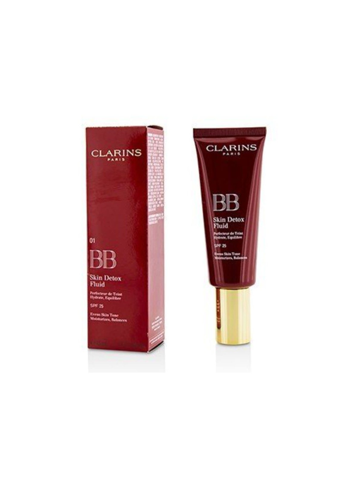 CLARINS BB SKIN DETOX FLUID SPF 25 LIGHT 01, 45 ML