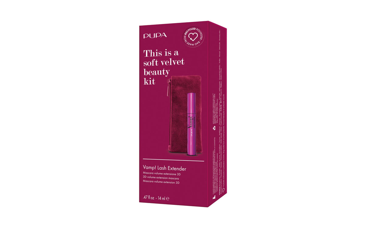 Pupa Xmas 2025 poklon set (Vamp! Lash Extender maskara + torbica)