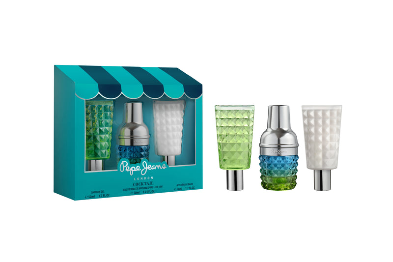 Pepe Jeans Cocktail Edition set 2025 za muškarce (toaletna voda + gel za tuširanje + losion poslije brijanja)